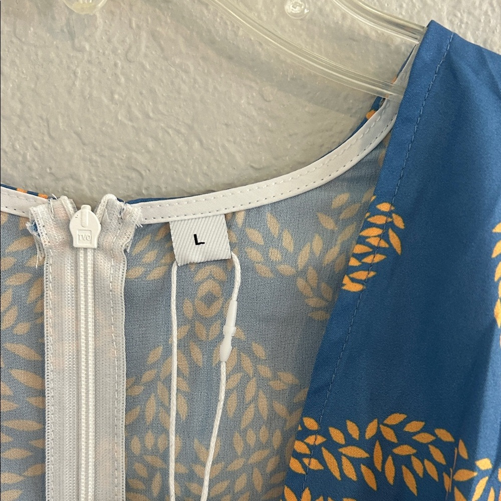 Groovy Blue Patterned sexy Dress - Picture 7 of 13
